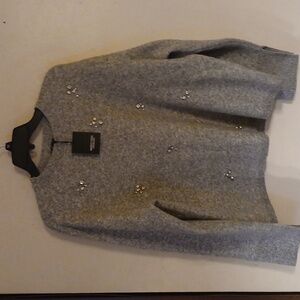 Simply vera Verawang sweater rhinestone embellishments